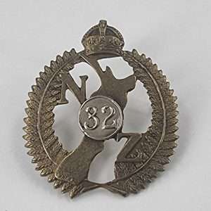 WWI New Zealand 32nd Reinforcements Cap Badge