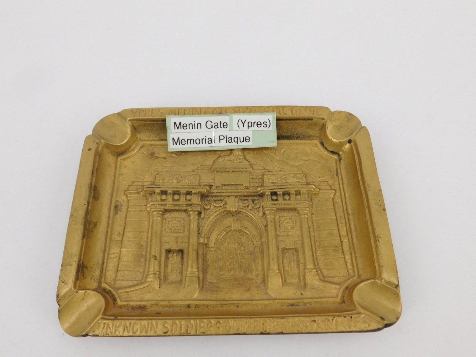WWI Ypres Menin Gate Memorial 'The Unknown Soldiers' Ashtray