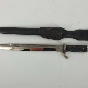 WWII German Parade Etched Blade Bayonet,Scabbard and Frog