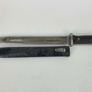 WWII SS German K98 Bayonet Etched Blade