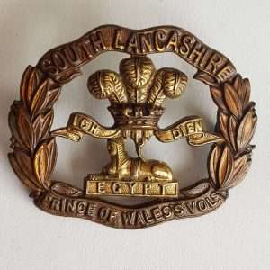 WWI South Lancashire Prince of Wales Volunteers Cap Badge