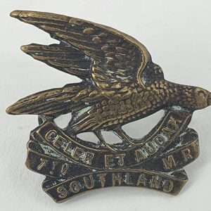 New Zealand 7th Southland Mounted Rifles Cap badge
