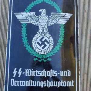 WWII German SS Police HQ Metal Sign