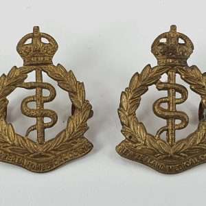 New Zealand Medical Corps Collar Badges KC Pair