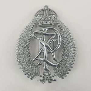 WWII New Zealand Police Helmet Plate Badge