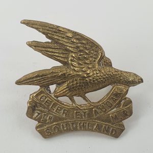 New Zealand 7th Southland Mounted Rifles Collar Badge