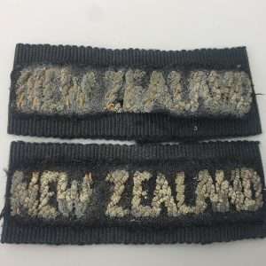 WWII New Zealand Cloth Shoulder Titles Italian Made