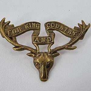 WWI New Zealand 12th Otago Mounted Rifles Cap Badge