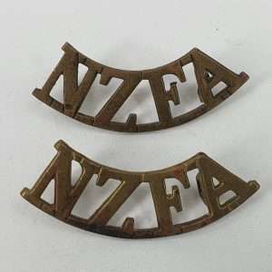 New Zealand Field Artillery Shoulder Titles Pair