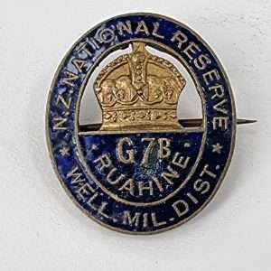 New Zealand National Reserve Ruahine Lapel Badge