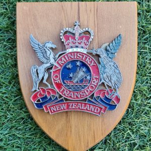 New Zealand Ministry of Transport Plaque 1980's