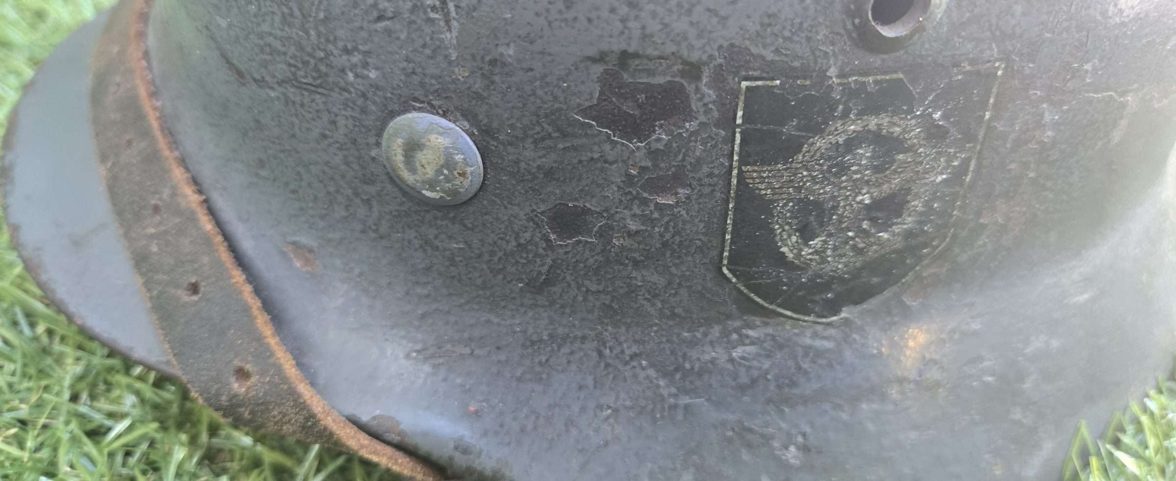 WWII German Police DD M36 Helmet - Image 8