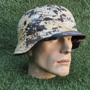WWII German Heer M40 Winter Camo Helmet