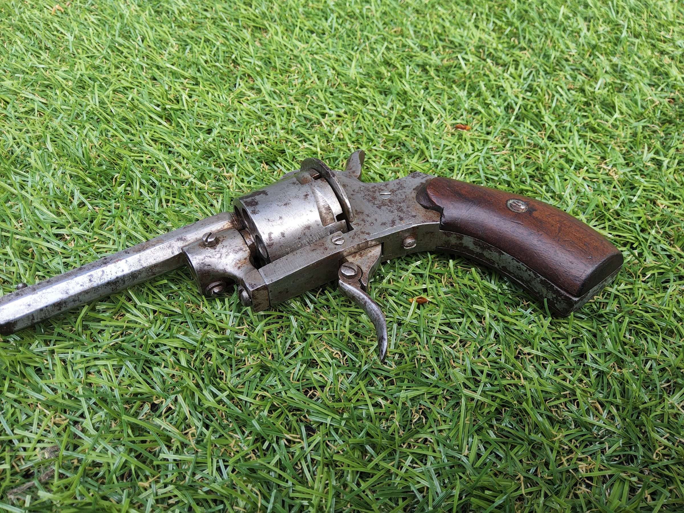 Victorian Belgium Pinfire Revolver - Image 10