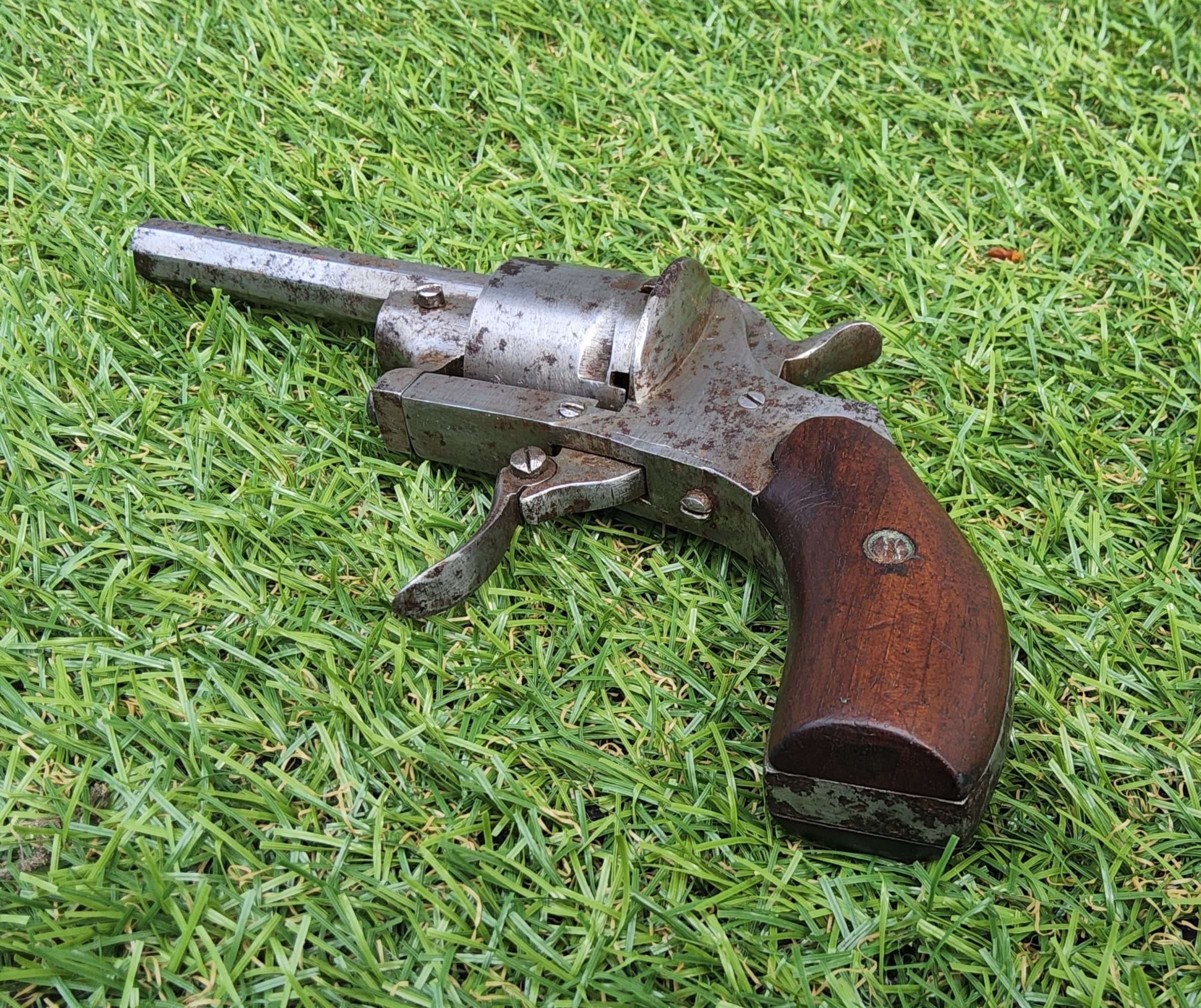 Victorian Belgium Pinfire Revolver - Image 6