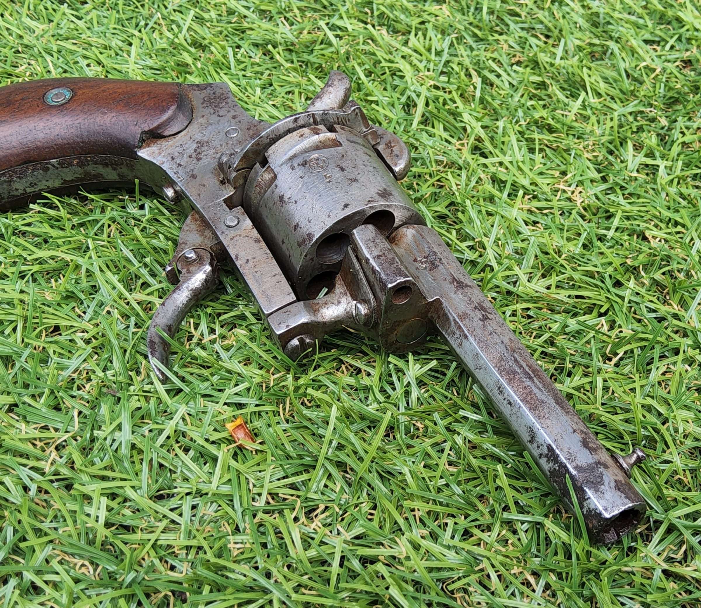 Victorian Belgium Pinfire Revolver - Image 9