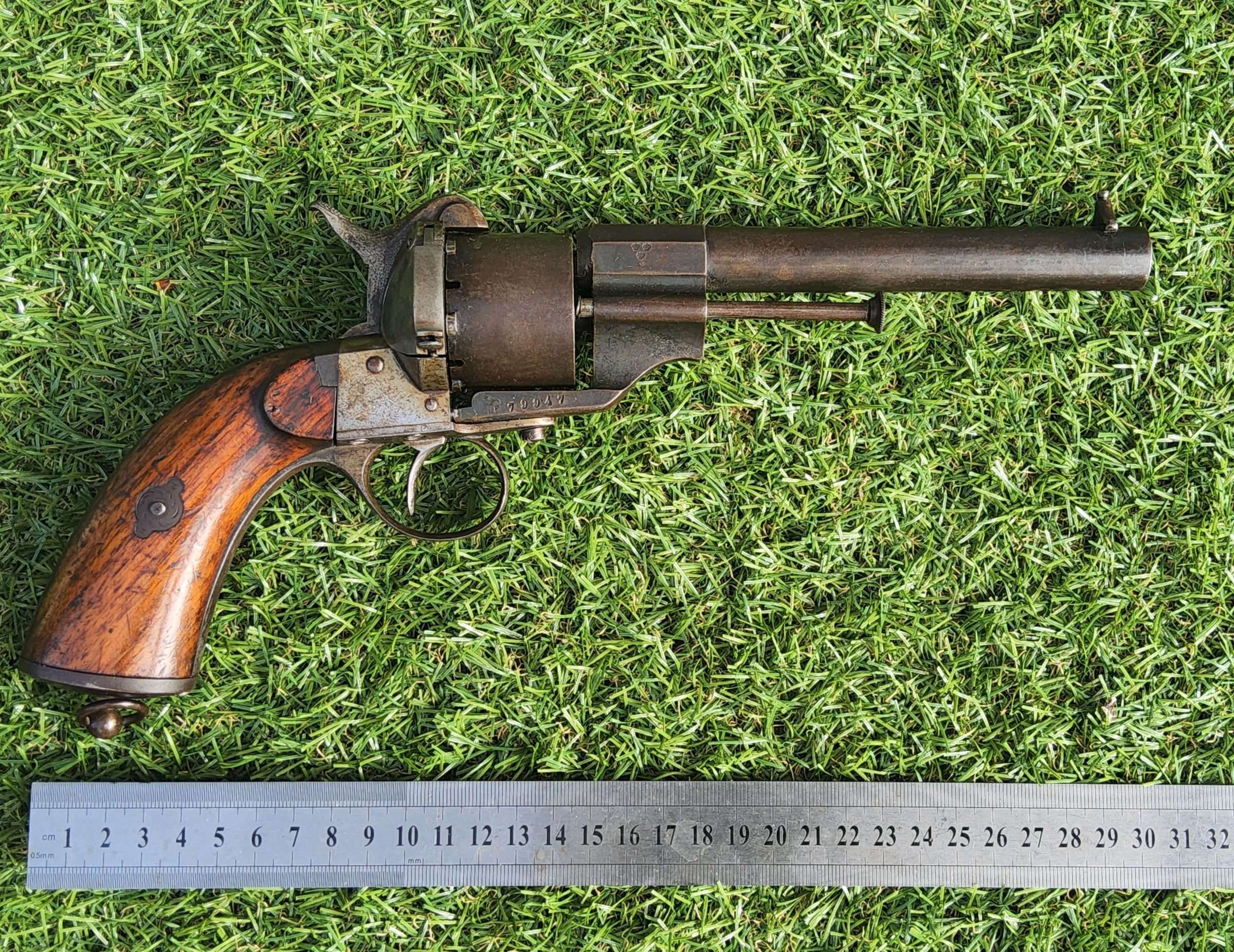 Victorian Belgium Pinfire Revolver - Image 7