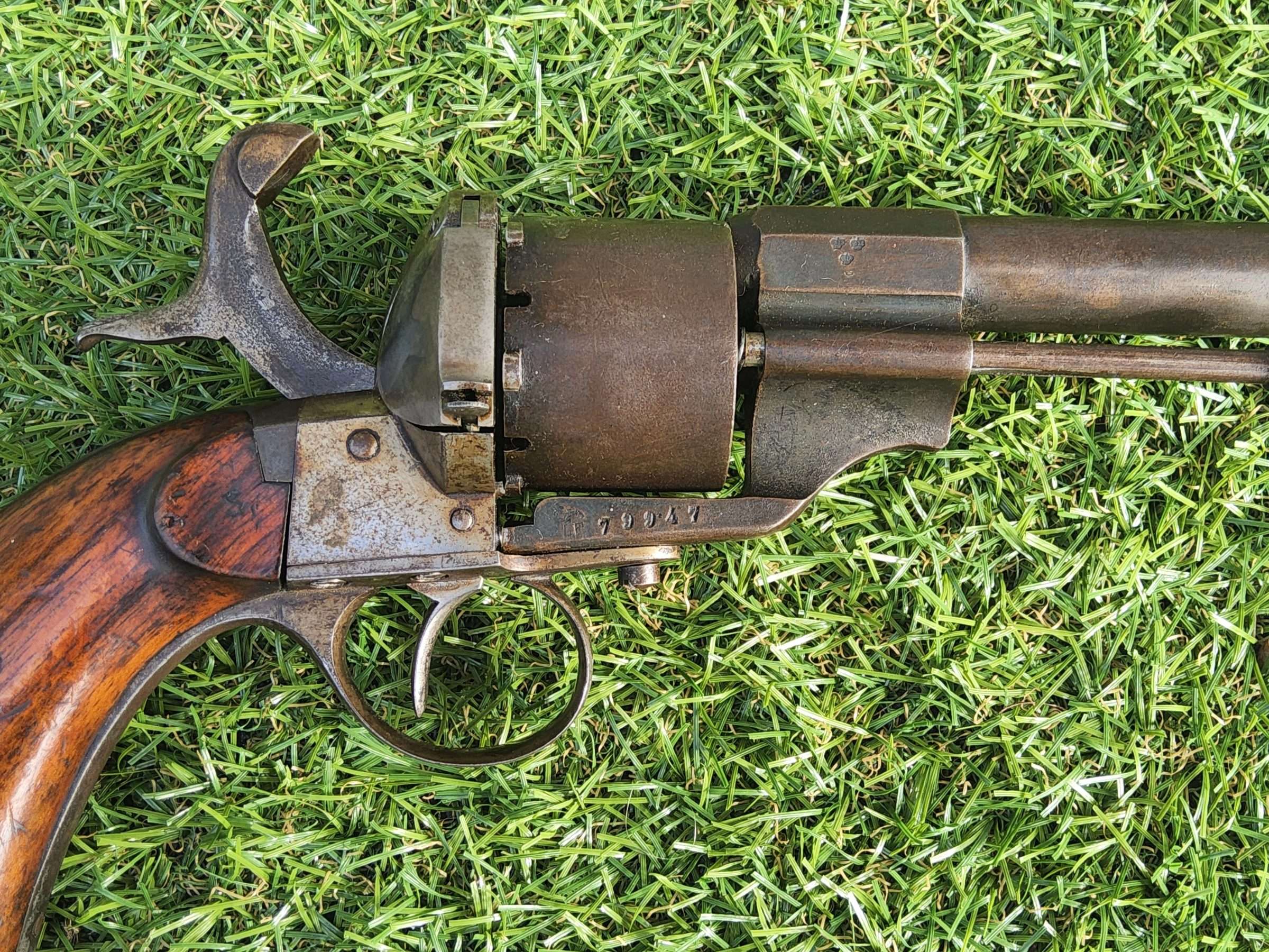 Victorian Belgium Pinfire Revolver - Image 17