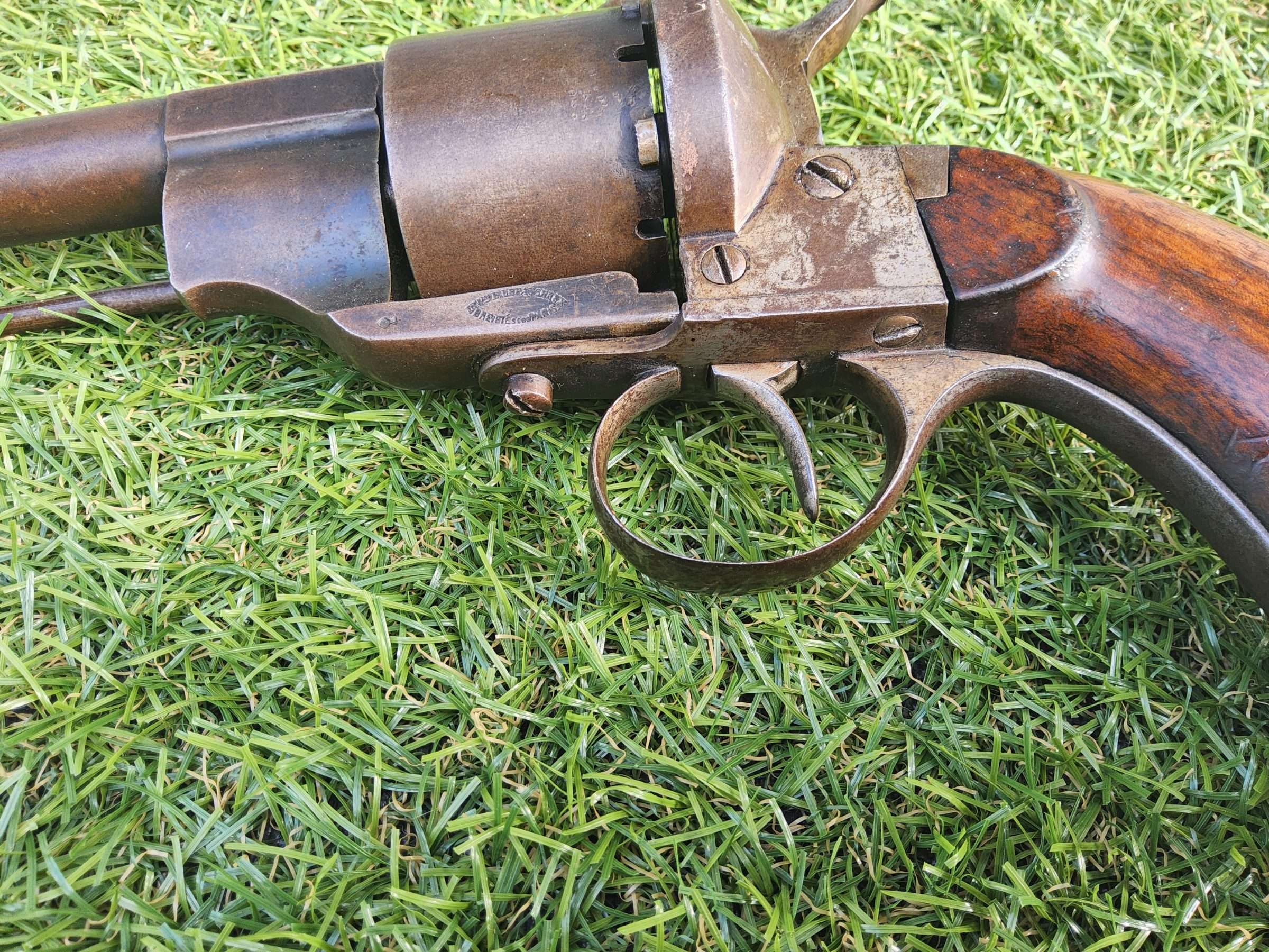 Victorian Belgium Pinfire Revolver - Image 9