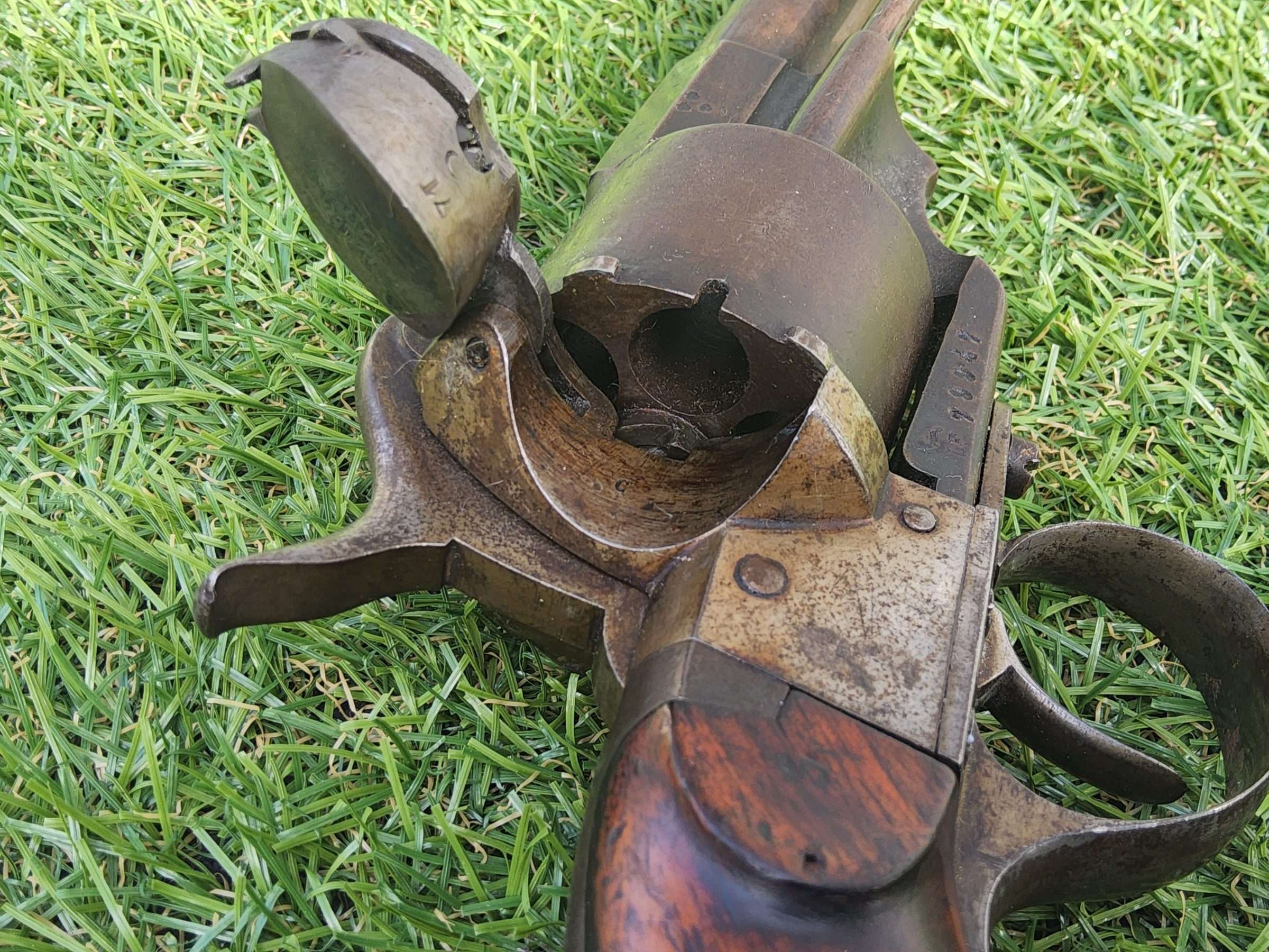 Victorian Belgium Pinfire Revolver - Image 11