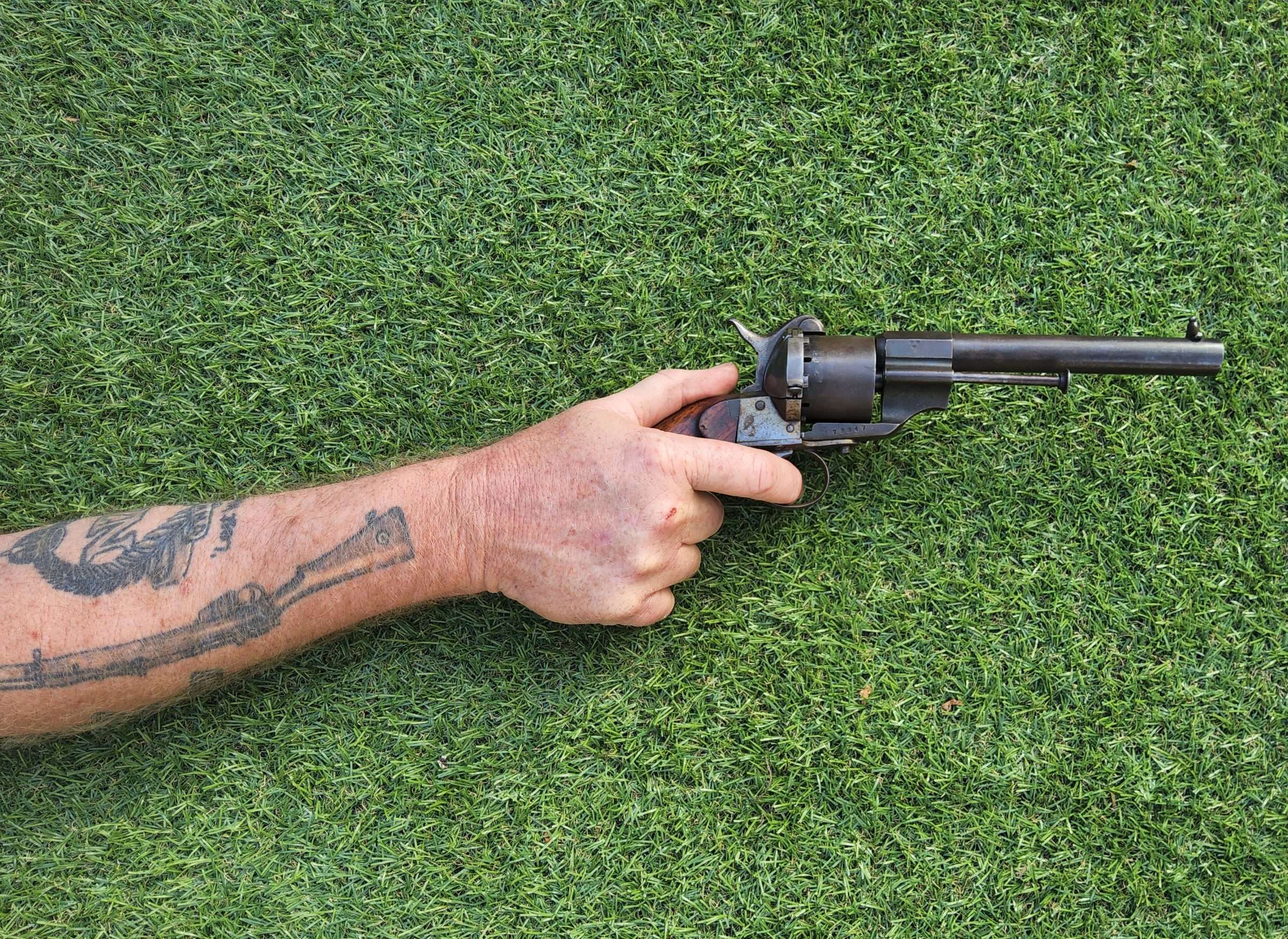 Victorian Belgium Pinfire Revolver - Image 3