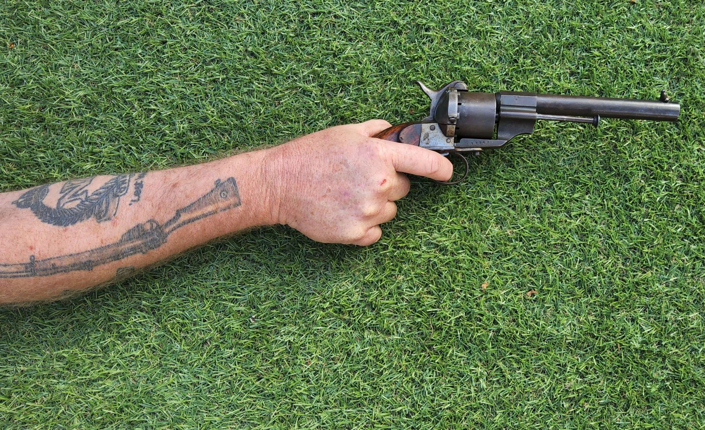 Victorian Belgium Pinfire Revolver - Image 4