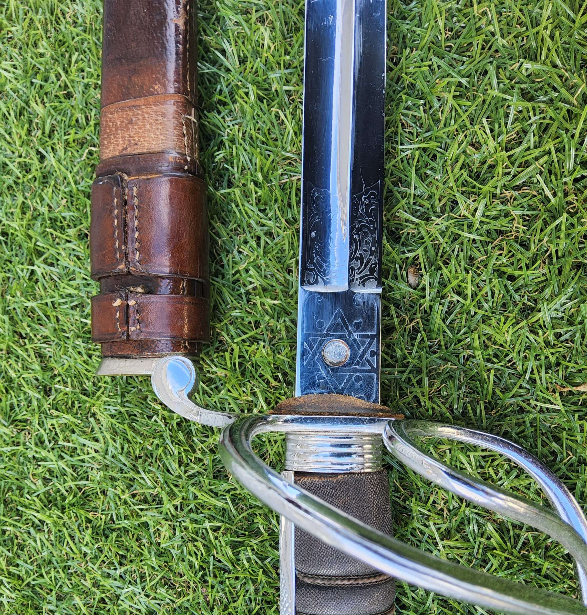 1821 Pattern New Zealand Artillery Officers Sword & Scabbard - Image 8