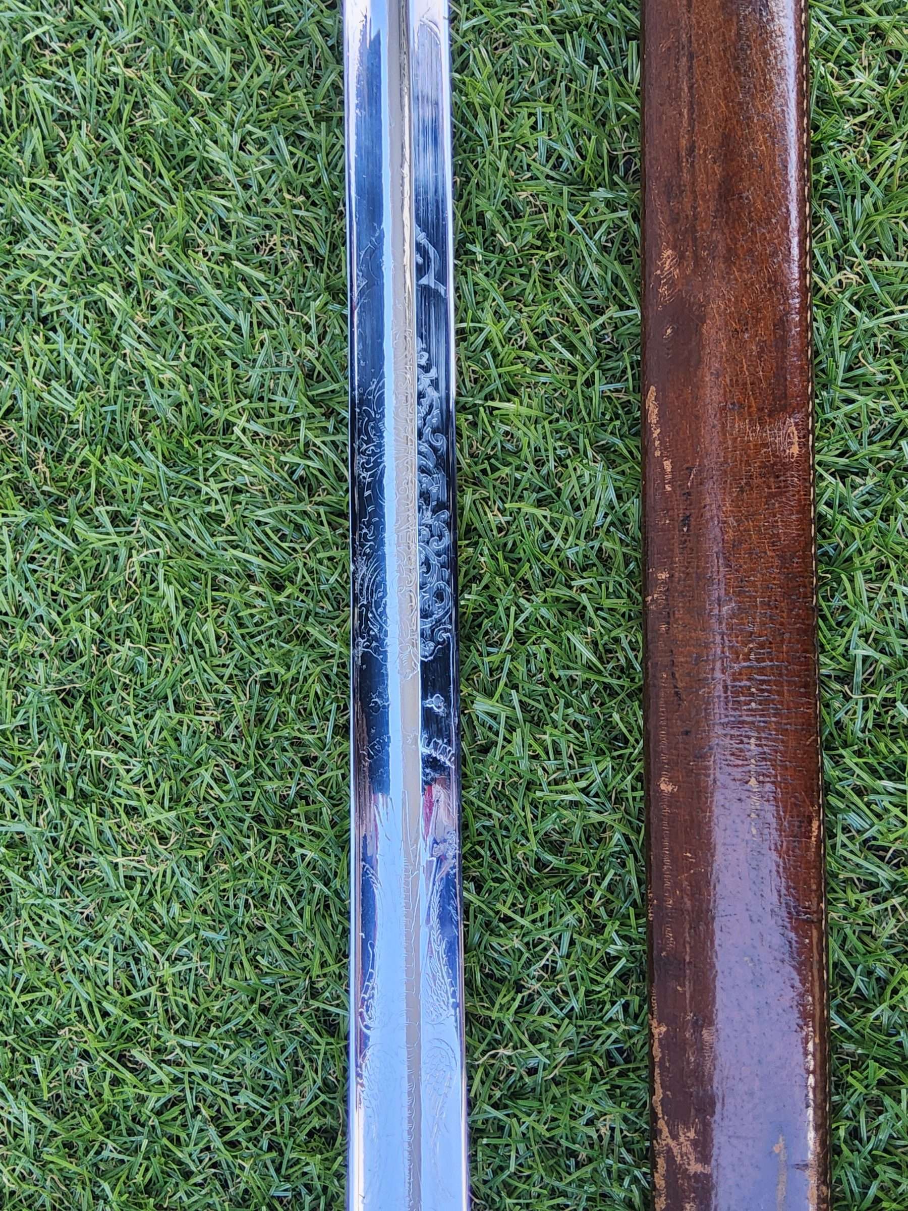 1821 Pattern New Zealand Artillery Officers Sword & Scabbard - Image 14