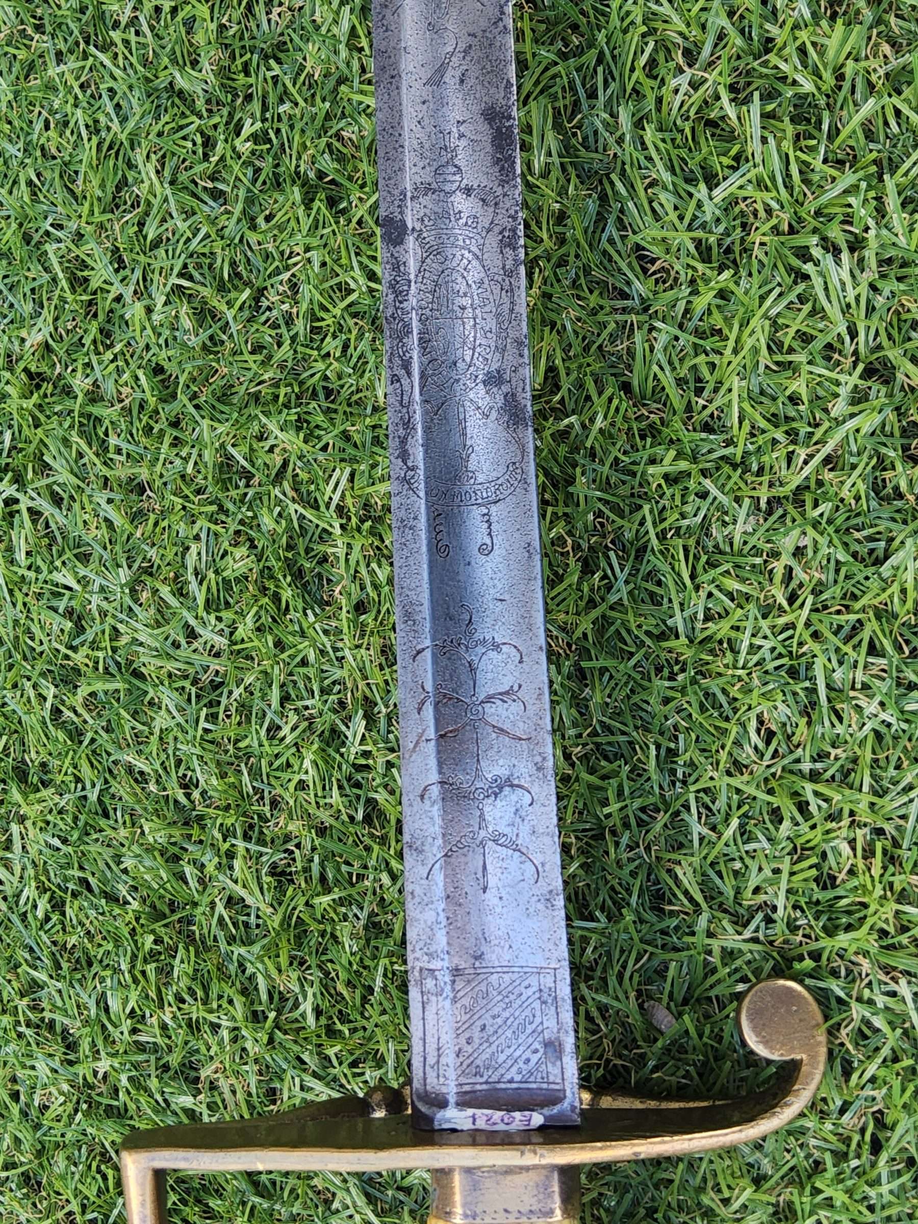 Georgian British Naval Officers Sword - Image 8