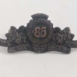 WWI 85th Battalion (Nova Scotia Highlands) Collar Badge