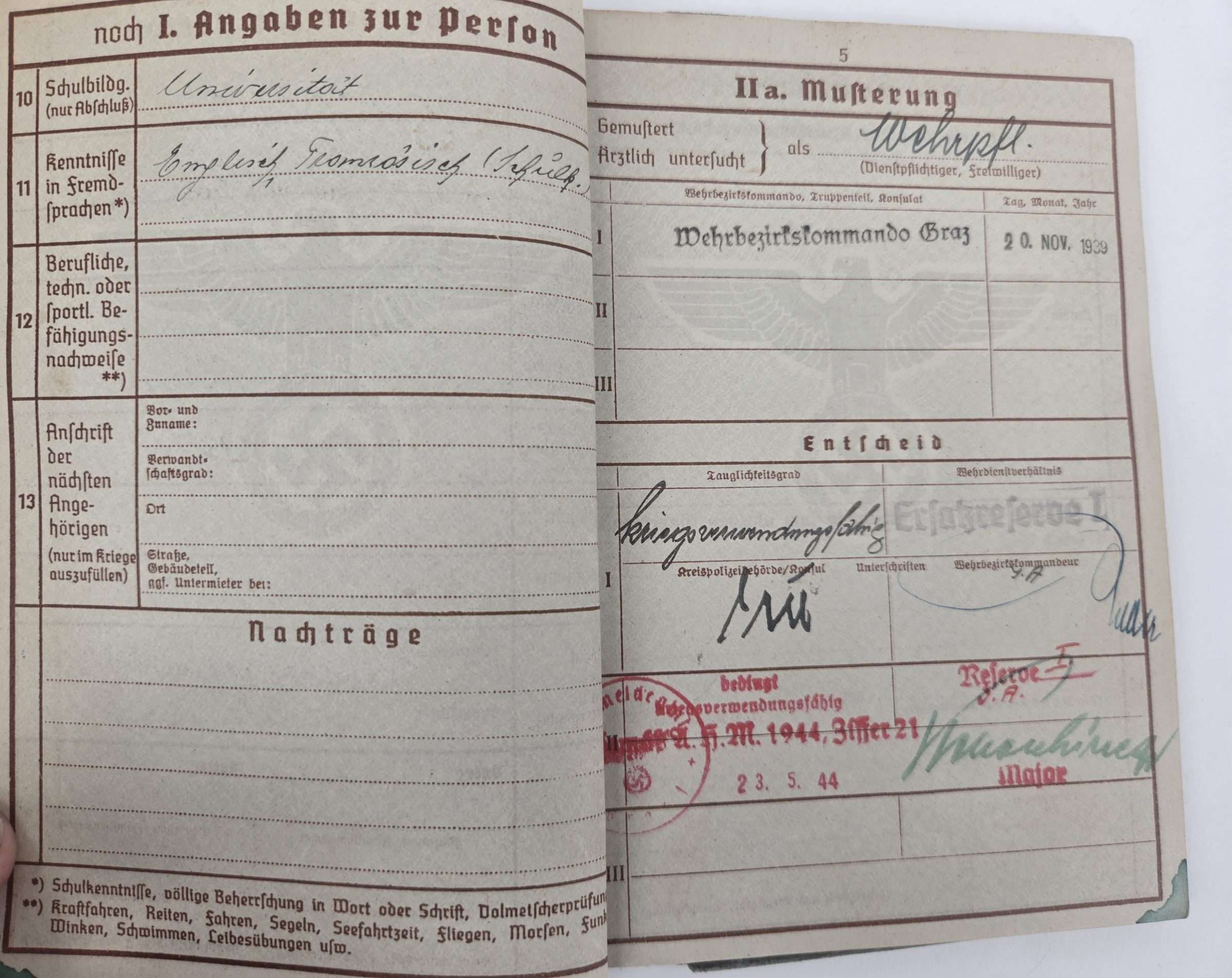WWII German Wehrpass - Image 10