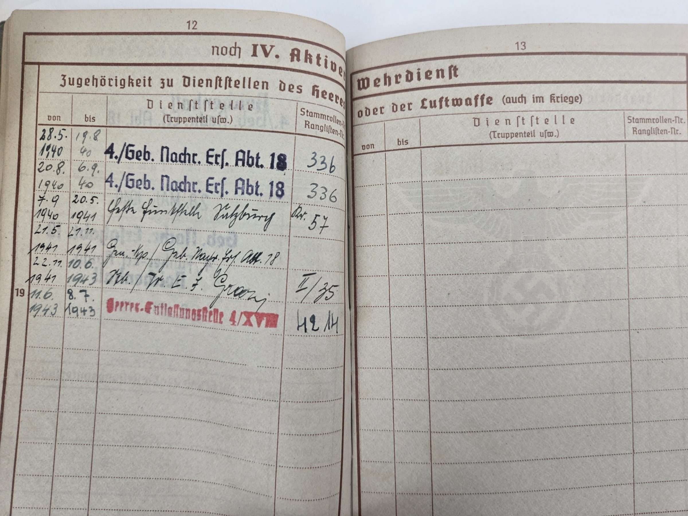 WWII German Wehrpass - Image 12