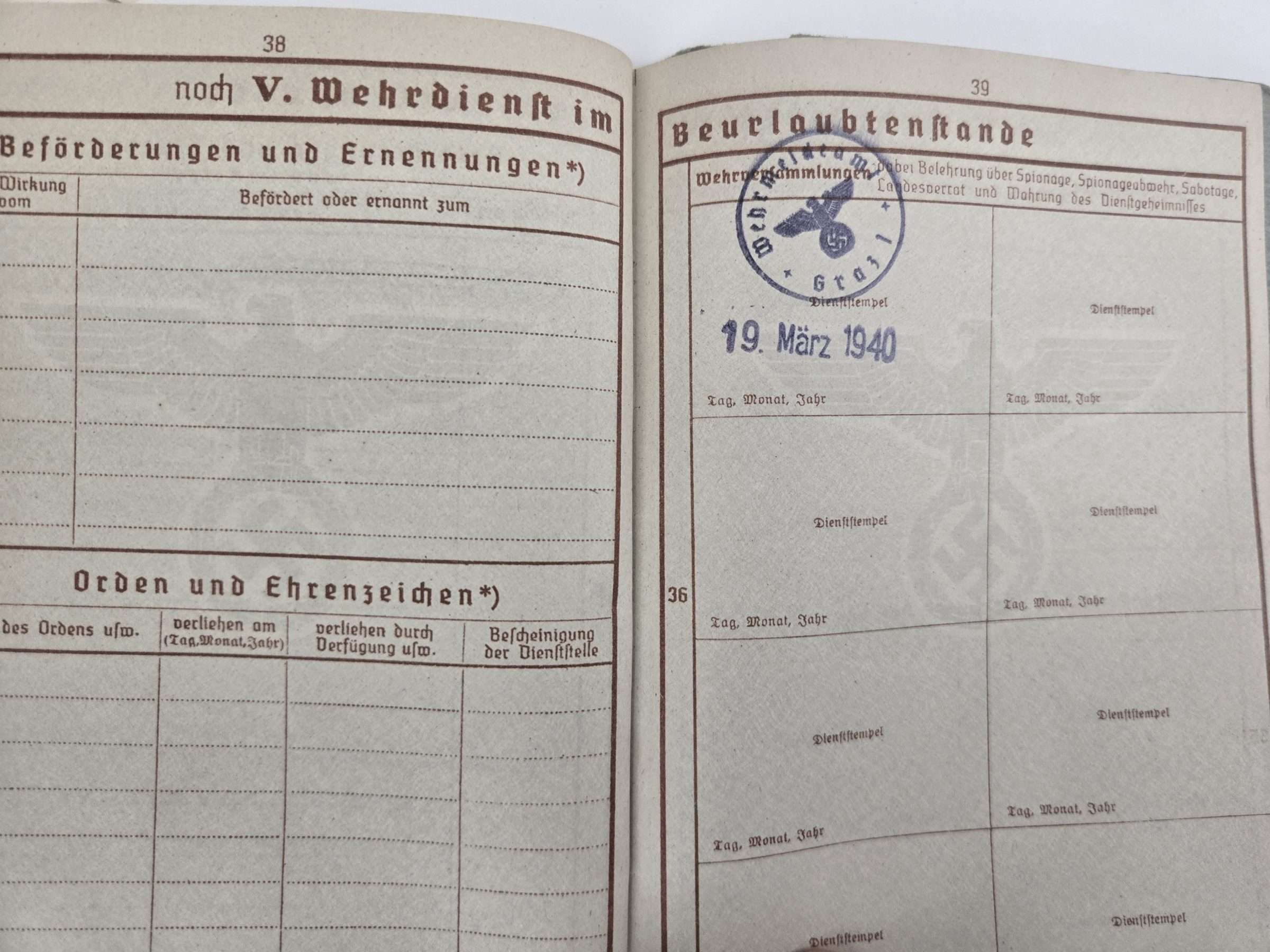 WWII German Wehrpass - Image 20